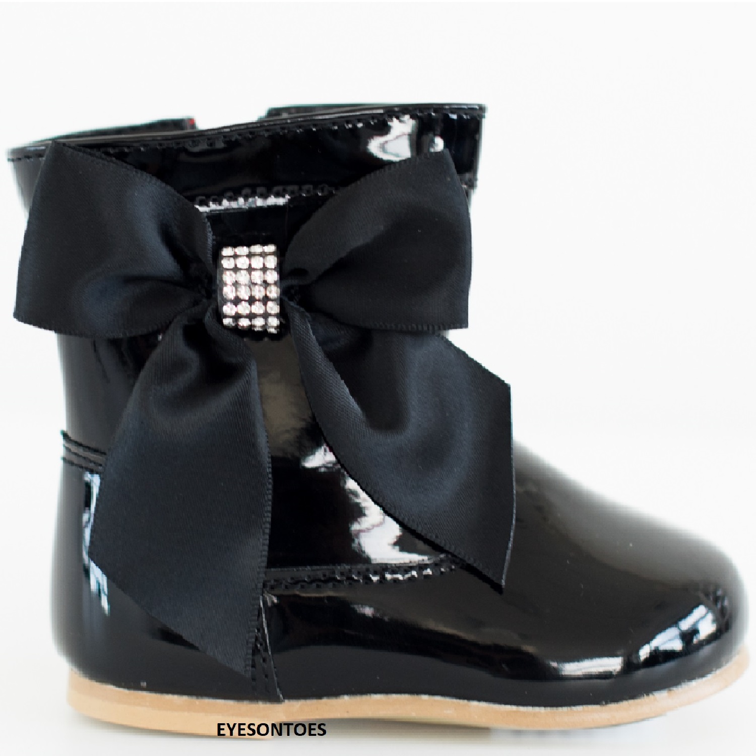 childrens patent ankle boots